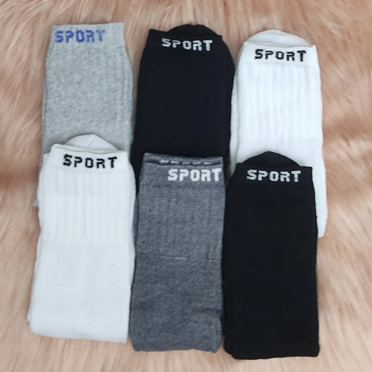 Kit 6 Pares de Meias Masculinas Cano Alto Sport – Sortidas