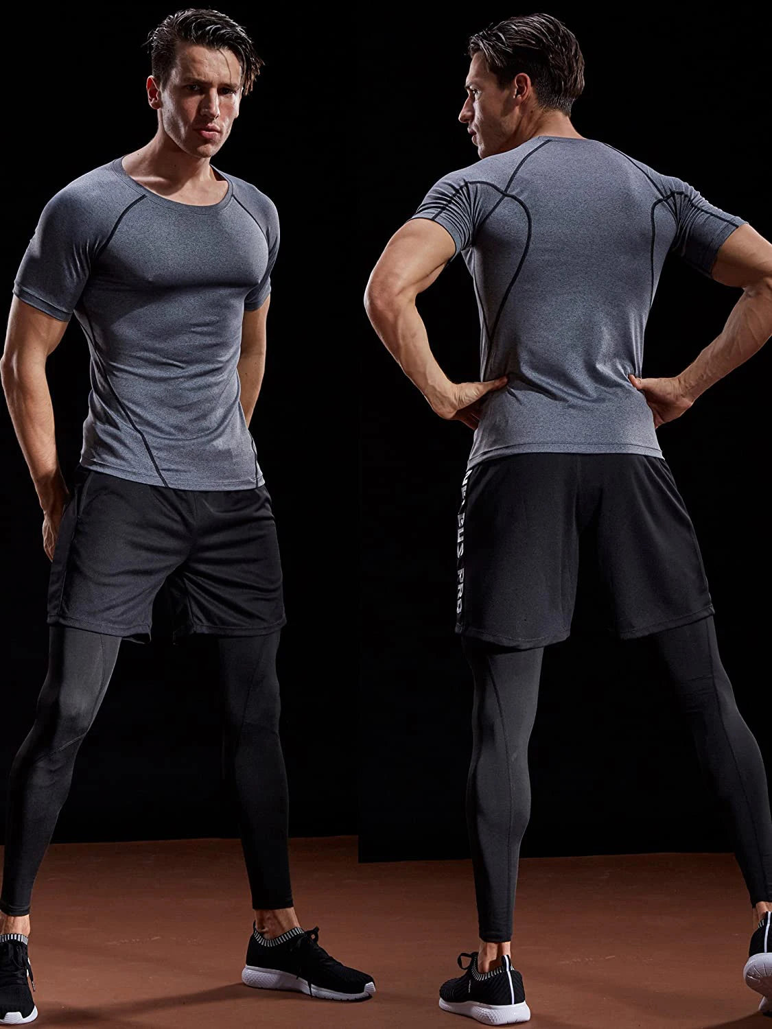 Camiseta de Compressão Masculina 2025 – Secagem Rápida, Elástica
