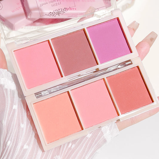 Blush Tricolor HISYI – Acabamento Matte, Longa Duração