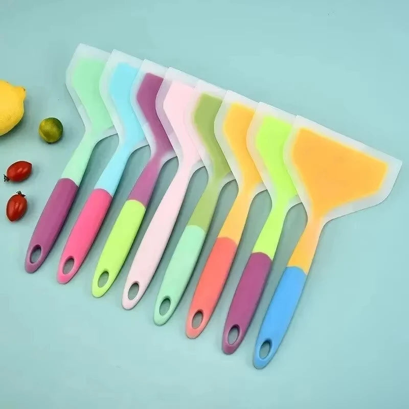 Espátula de Silicone para Cozinha – Pancake, Ovos, Carne, Pizza | Resistente ao Calor