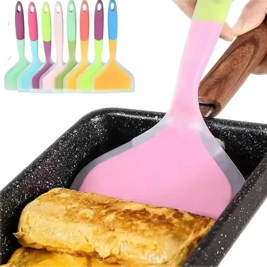 Espátula de Silicone para Cozinha – Pancake, Ovos, Carne, Pizza | Resistente ao Calor