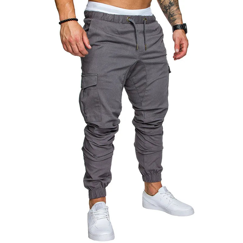 Calça Masculina Jogger Cargo KZ – Casual, Leve e com Múltiplos Bolsos | Streetwear & Fitness