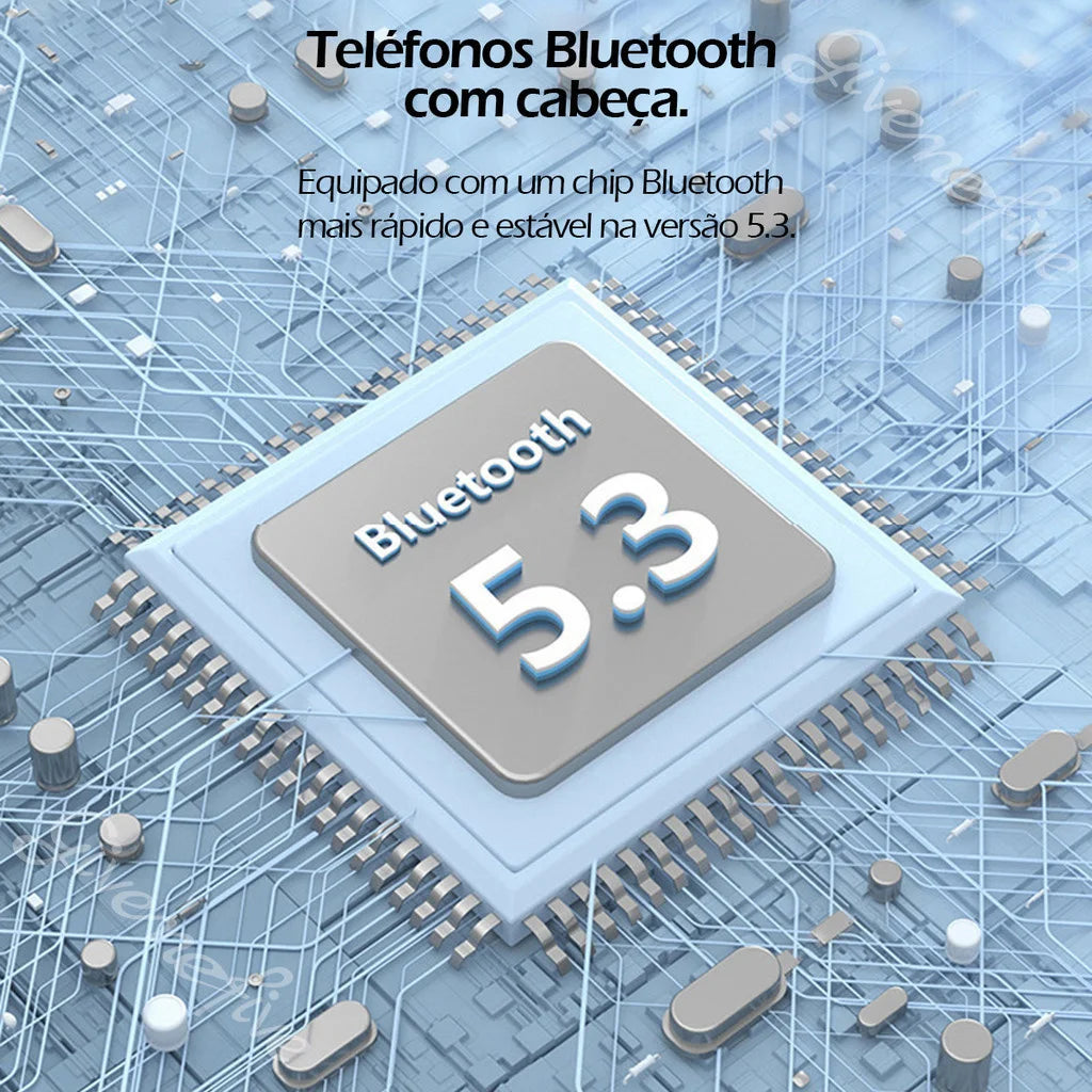 Fone de Ouvido Sem Fio P202 com Iluminação e Redução de Ruído – Bluetooth