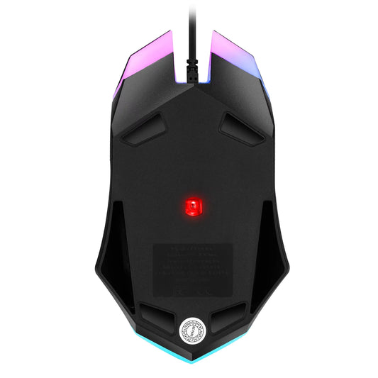 Mouse com Fio SKYLiON F1 – 3 Botões, Iluminação Colorida, Uso para Jogos e Escritório