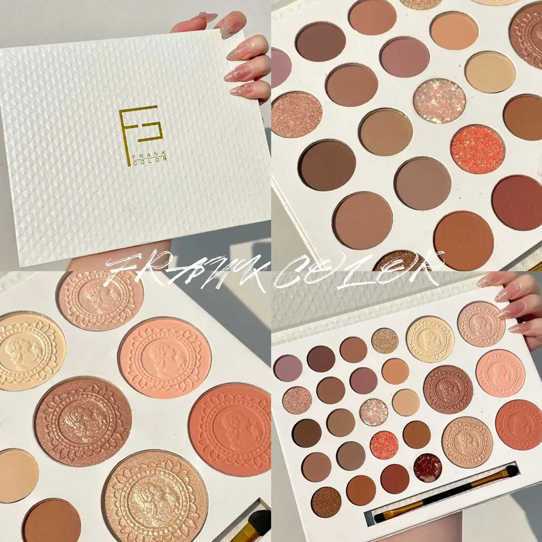 Paleta de Sombras 26 Cores – Matte, Iluminador e Blush