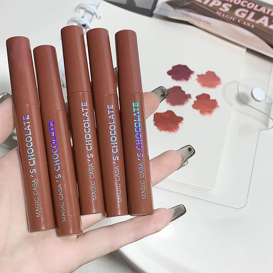 Conjunto 5 Batons Líquidos Chocolate – Efeito Matte Aveludado