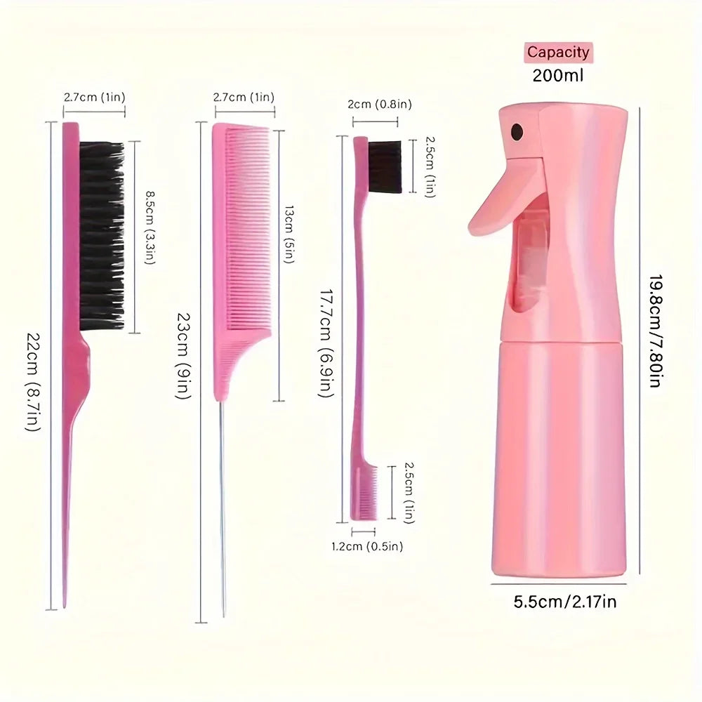 Kit 4 Peças Pentes de Cabelo Profissionais
