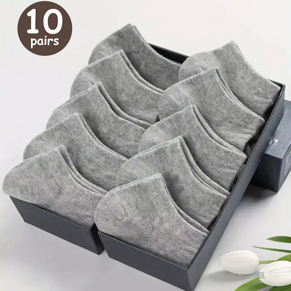 Meias Masculinas Cano Baixo Antiodor – Pacote com 10/20/30/40/50 Pares