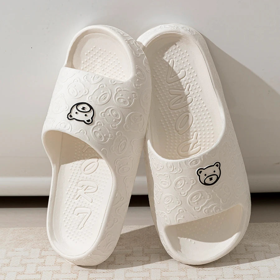 Chinelo Feminino ASIFN Estampa de Ursinho – EVA Confortável, Antiderrapante