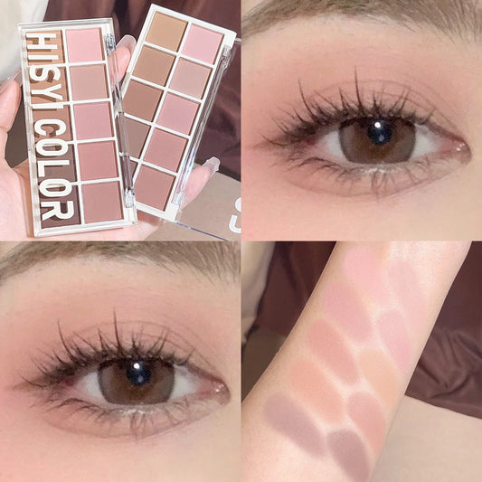 Paleta de Sombras 10 Cores Star Rejuvenation – Efeito Pérola, Matte e Cintilante