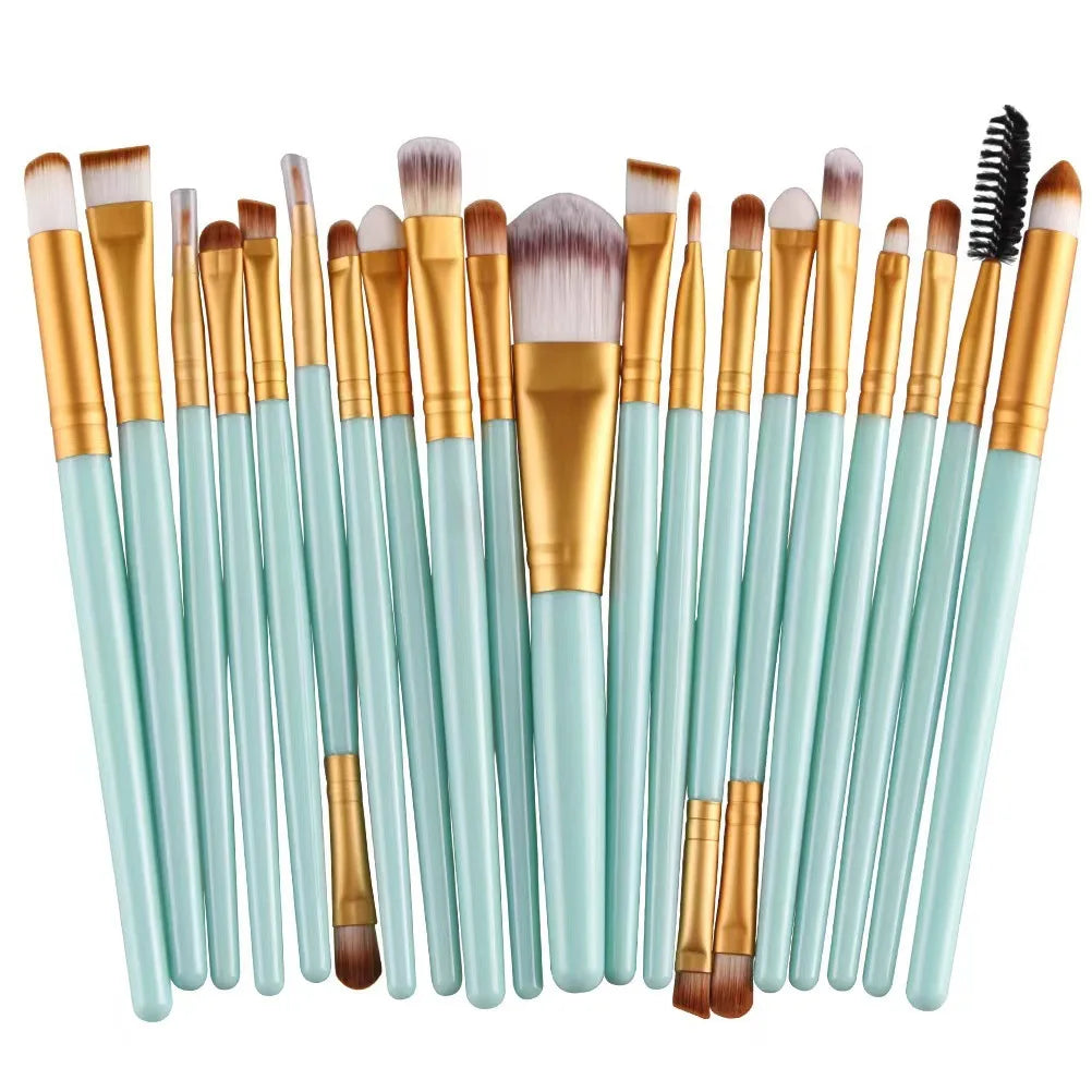 Kit 20 Pincéis para Olhos – Pincéis de Sombra e Delineador