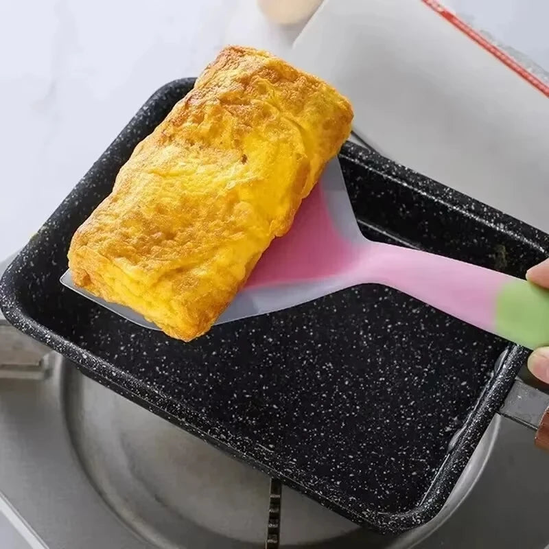 Espátula de Silicone para Cozinha – Pancake, Ovos, Carne, Pizza | Resistente ao Calor