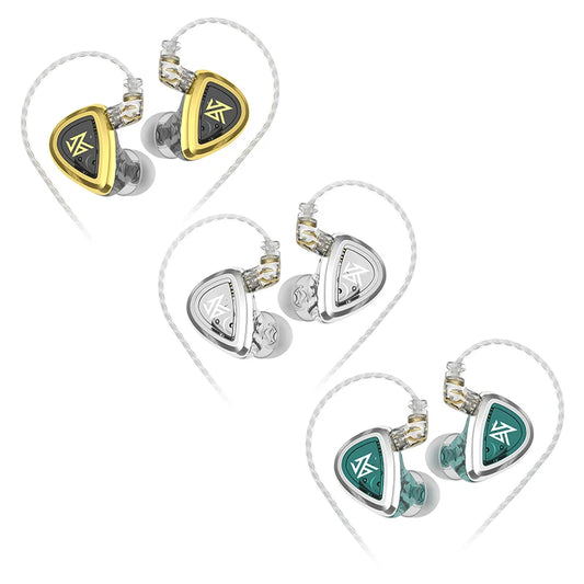 Fone de Ouvido In-Ear KZ EDA – Kit 3 Pares (Bass / Balanced / Hi-Res)