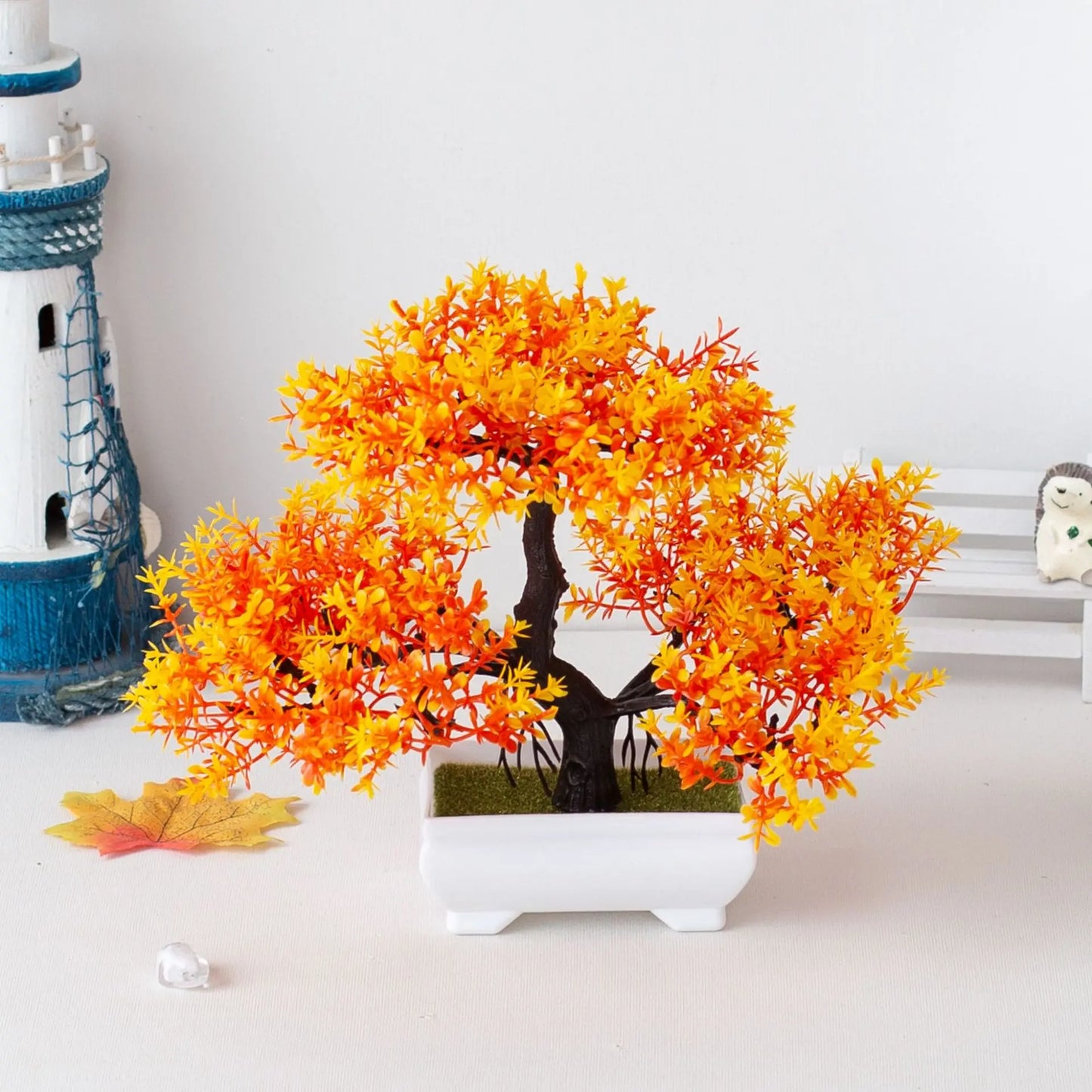 Planta Artificial Bonsai em Vaso – Decoração para Mesa, Casa, Escritório