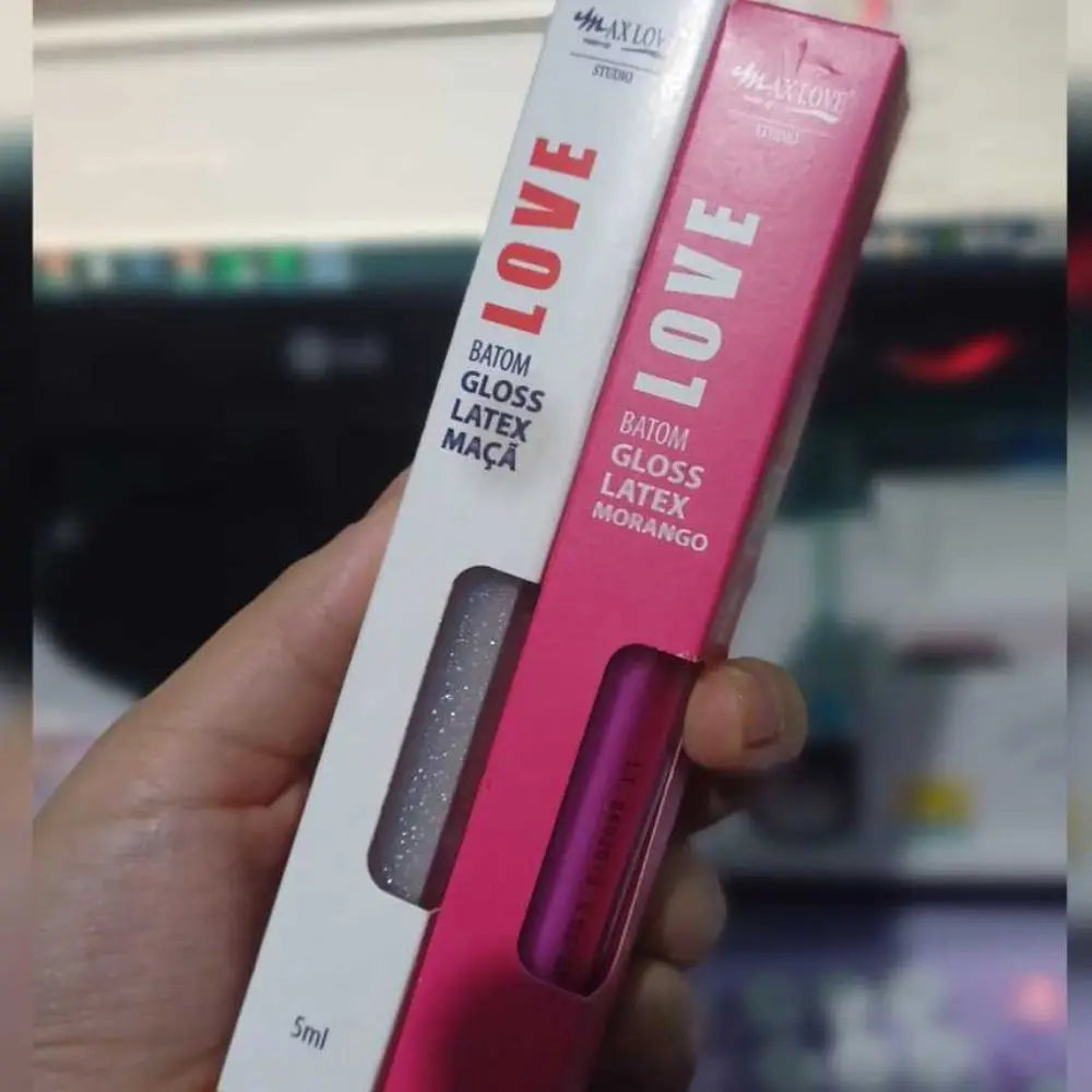 Kit com 3 Gloss Labial Latex Max Love