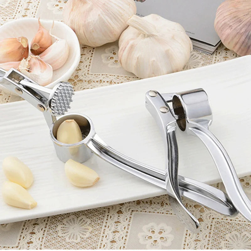 Espremedor de Alho em Aço Inoxidável – Manual, Triturador