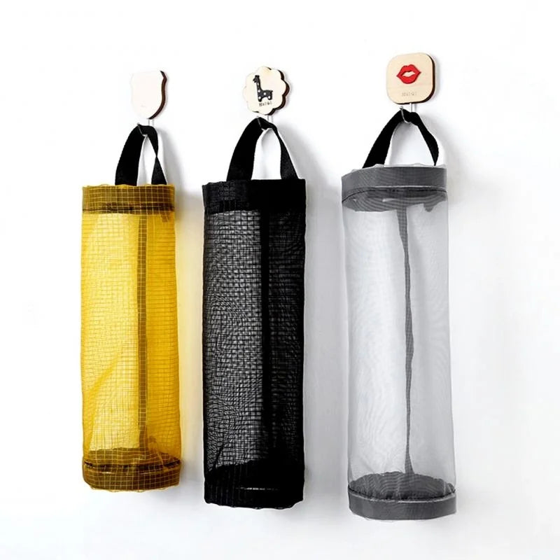 Suporte Organizador de Sacolas Plásticas para Parede – Dispensador Suspenso para Cozinha e Lixo