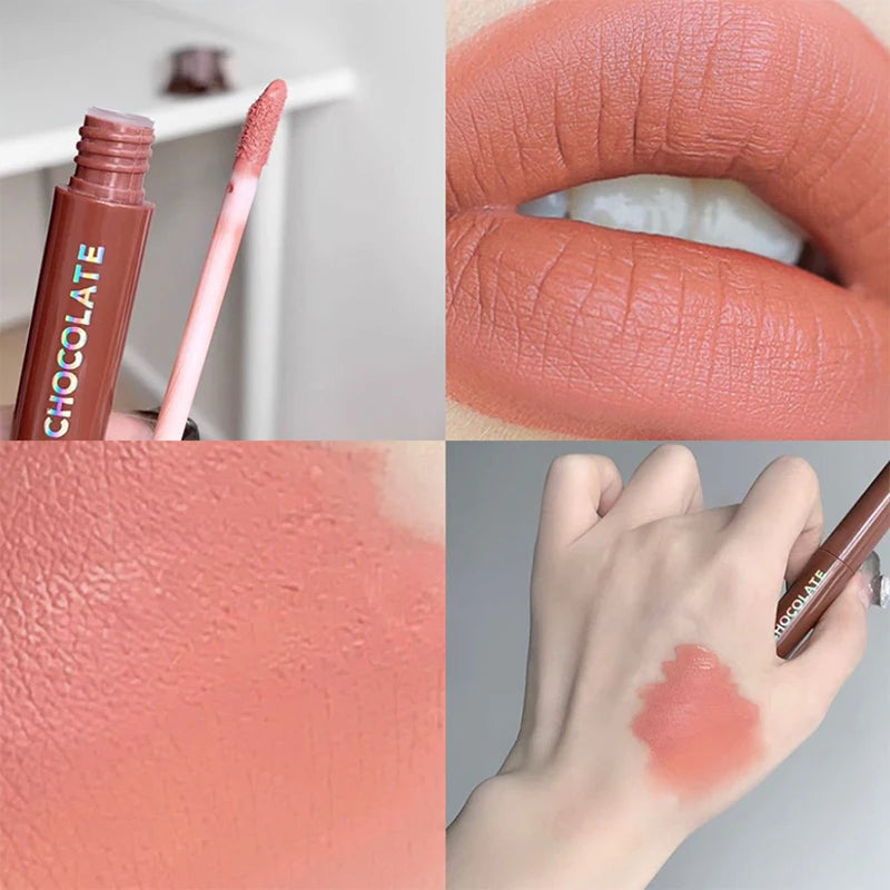 Conjunto 5 Batons Líquidos Chocolate – Efeito Matte Aveludado