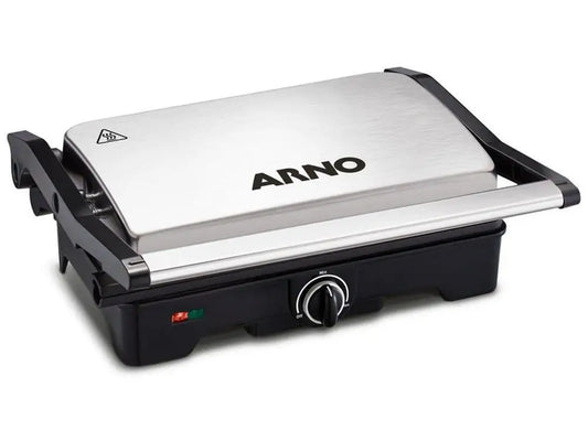 Grelha Dupla Elétrica Gnox em Aço Inox – 1100W | Arno