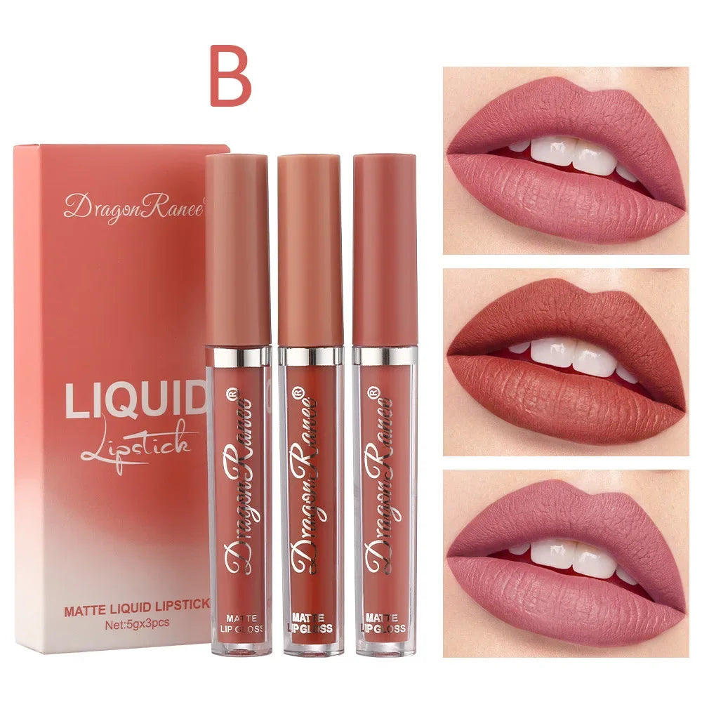 Kit 3 Batons Líquidos Matte Longa Duração
