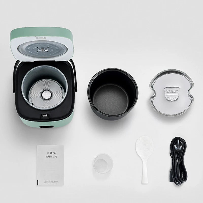 Panela Elétrica de Arroz Mini 1.2L – Para 1 a 2 Pessoas | Função Aquecimento e Vapor
