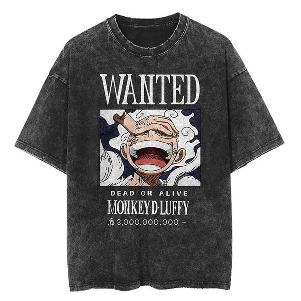 Camiseta Unissex Oversized Estilo Harajuku – Estampa One Piece