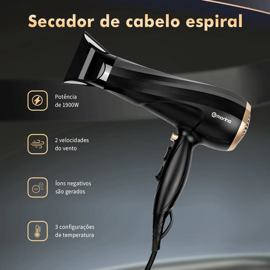Secador de Cabelo Profissional COIBEU BY-526 com Íons Negativos (Bivolt)