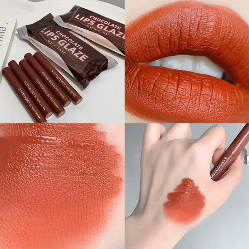 Conjunto 5 Batons Líquidos Chocolate – Efeito Matte Aveludado