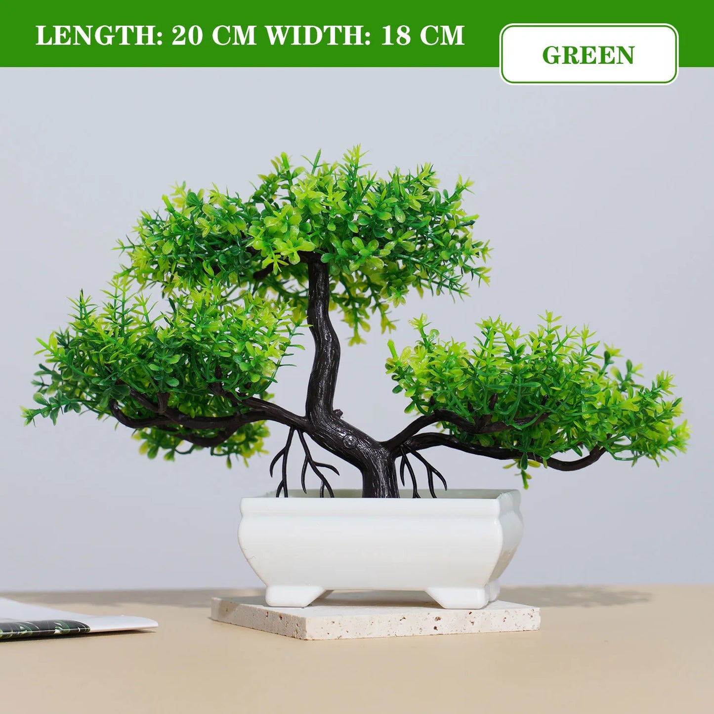 Planta Artificial Bonsai em Vaso – Decoração para Mesa, Casa, Escritório