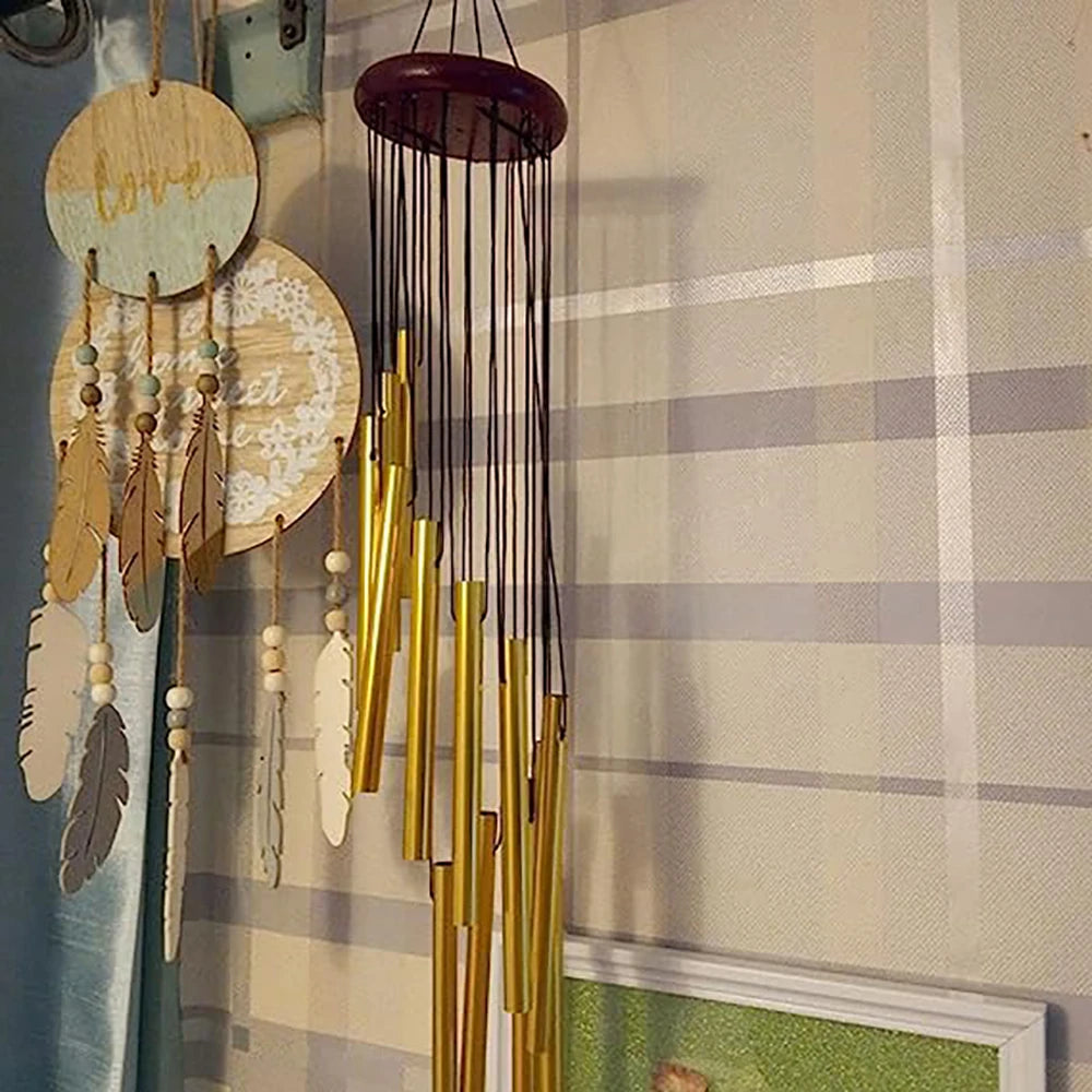 Sino de Vento com 12 Tubos em Alumínio – Decoração para Casa