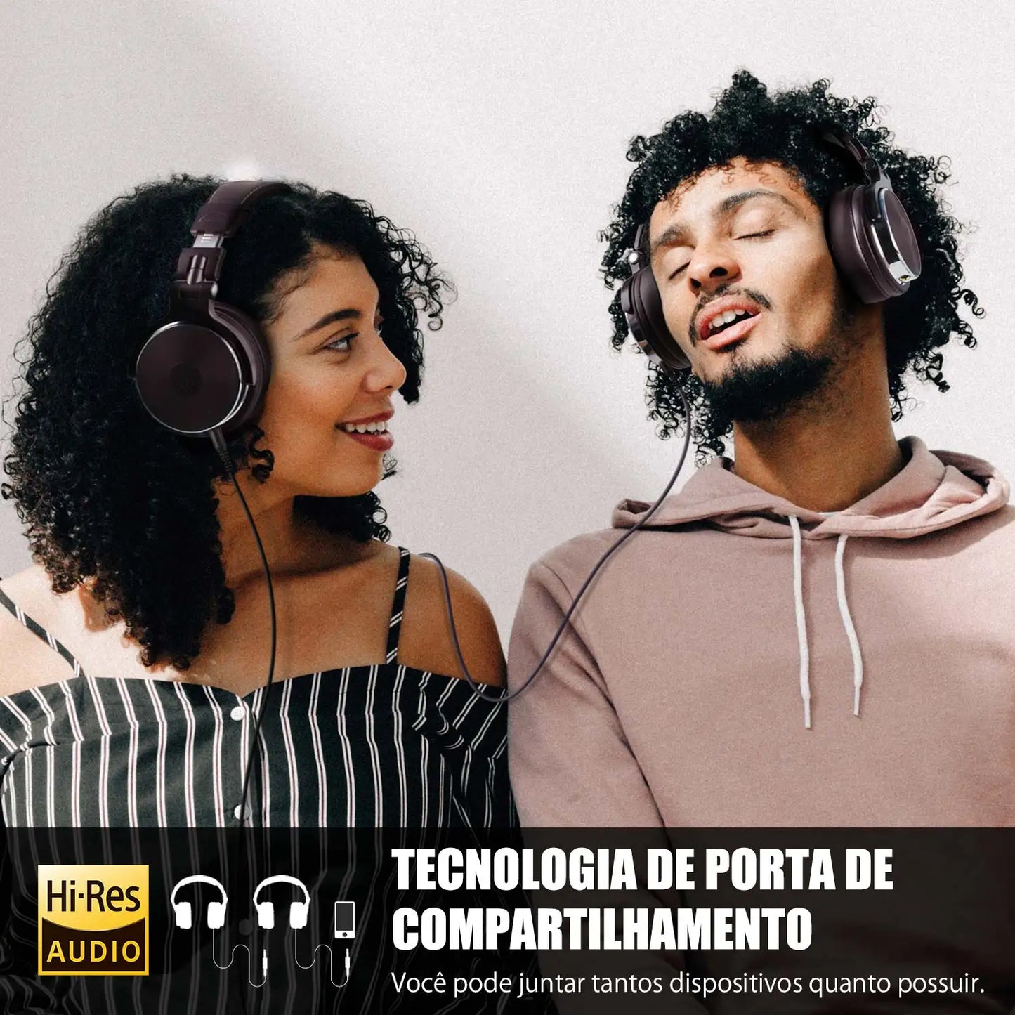 Fones de Ouvido com Fio Oneodio Pro 10/30/50 — Estúdio Profissional, DJ, Microfone