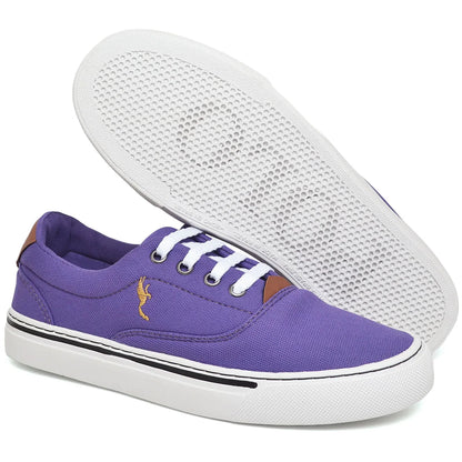 Tênis Feminino Polo Blu Purple Cano Baixo com Relógio Digital