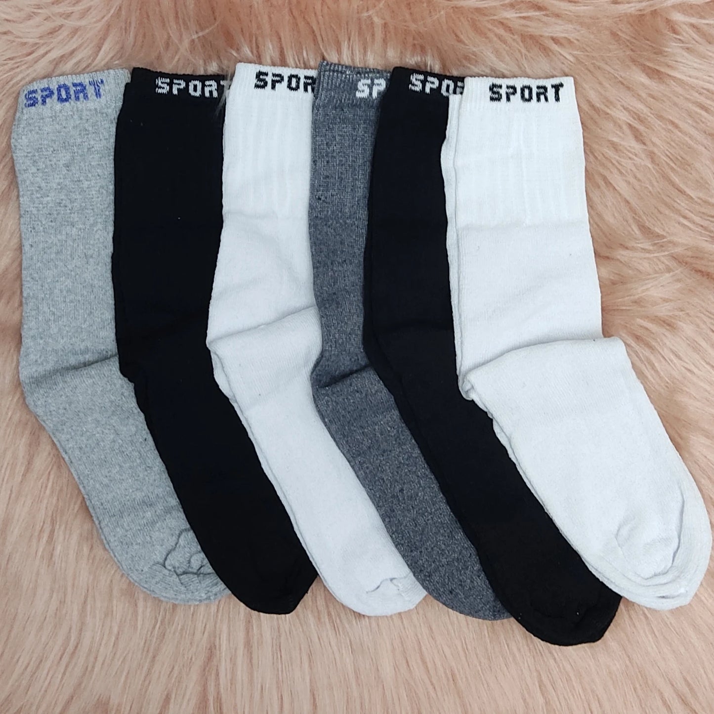 Kit 6 Pares de Meias Masculinas Cano Alto Sport – Sortidas