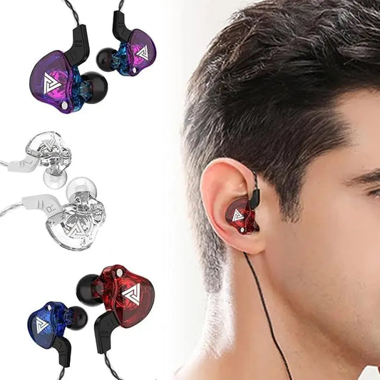 Fone de Ouvido com Fio QKZ AK6 – Hifi Esportivo com Microfone Integrado