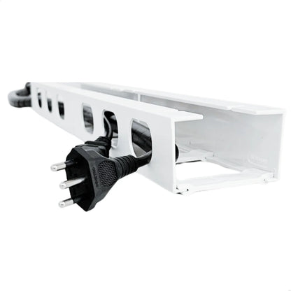 Kit Organizador de Cabos com Trilho – 1 Metro