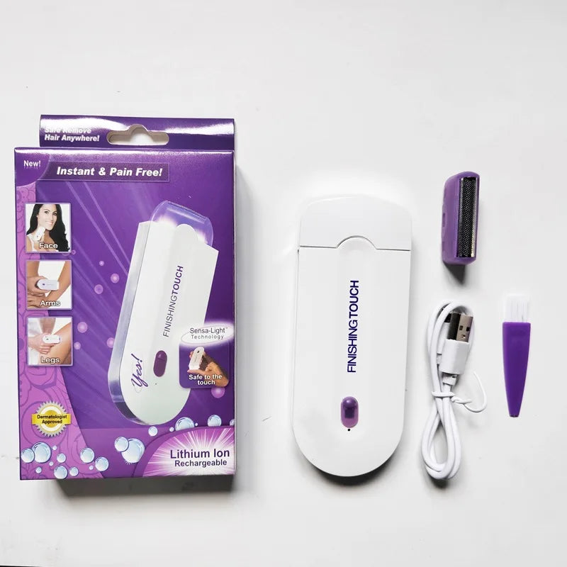Depilador Recarregável Facial e Corporal – Portátil, Indolor e Unissex