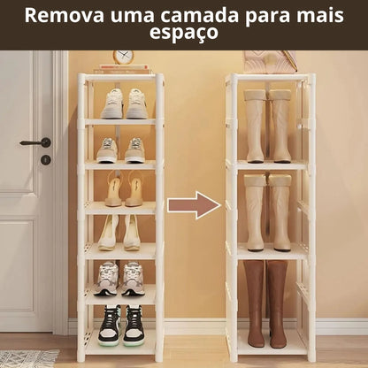 Sapateira Compacta Desmontável de 7 Andares