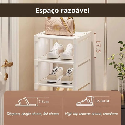 Sapateira Compacta Desmontável de 7 Andares