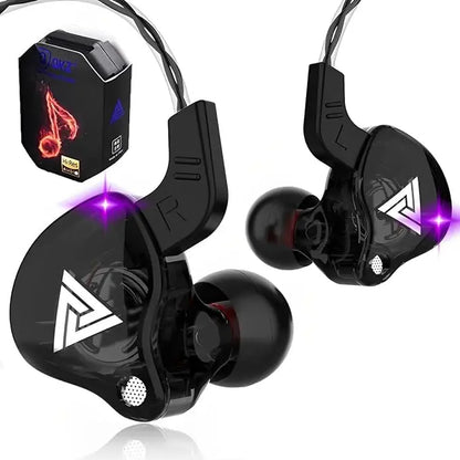 Fone de Ouvido com Fio QKZ AK6 – Hifi Esportivo com Microfone Integrado