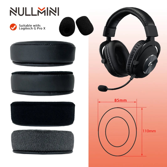 Almofadas de Reposição NullMini para Fone Logitech G Pro X
