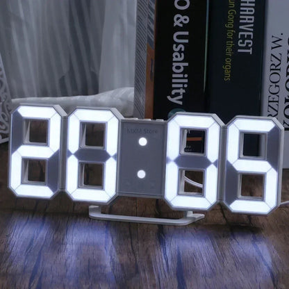 Relógio Digital de Parede 3D LED