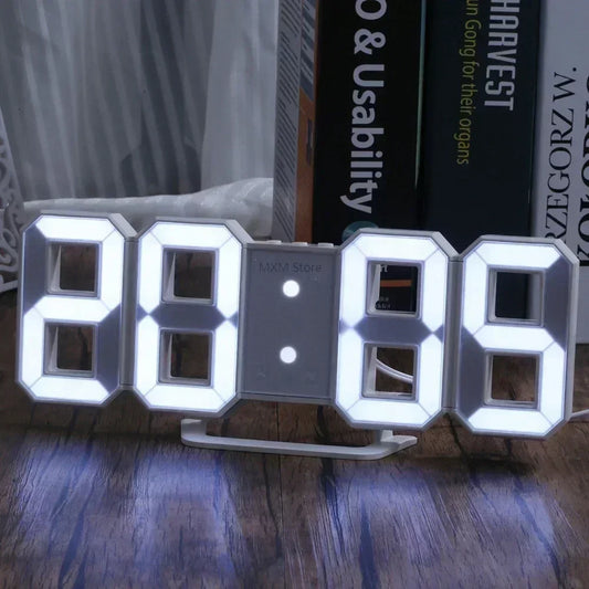 Relógio Digital de Parede 3D LED
