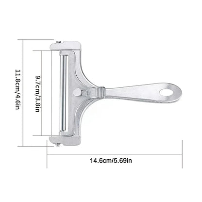 Fatiador de Queijo e Manteiga com Espessura Ajustável – Utensílio de Cozinha Multiuso