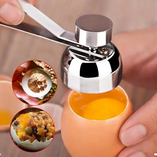 Abridor de Ovos em Aço Inox – Tesoura Cortadora para Ovos