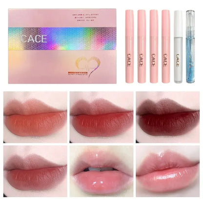 Kit de Maquiagem Labial CACE – 4 Batons Líquidos