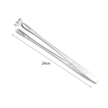 Pinça de Cozinha em Aço Inoxidável – Ideal para Churrasco, Grelhados e Serviço de Alimentos – 24cm ou 28cm