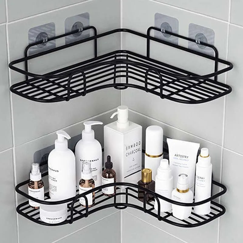 Prateleira de Parede Sem Furo – Organizador Multiuso para Banheiro e Cozinha