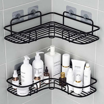 Prateleira de Parede Sem Furo – Organizador Multiuso para Banheiro e Cozinha