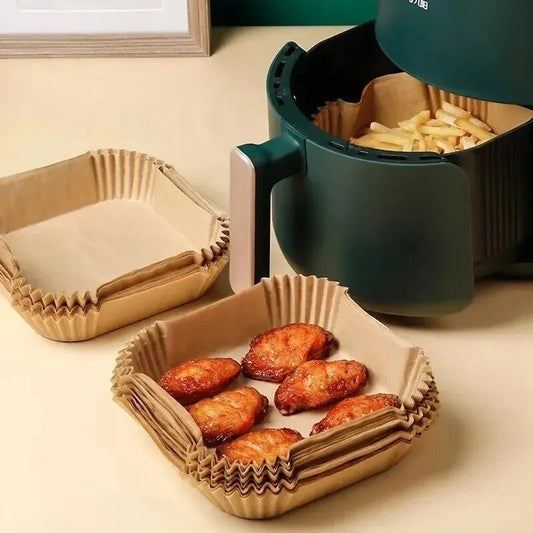 Formas Descartáveis de Papel para Air Fryer – Antiaderente e Resistente
