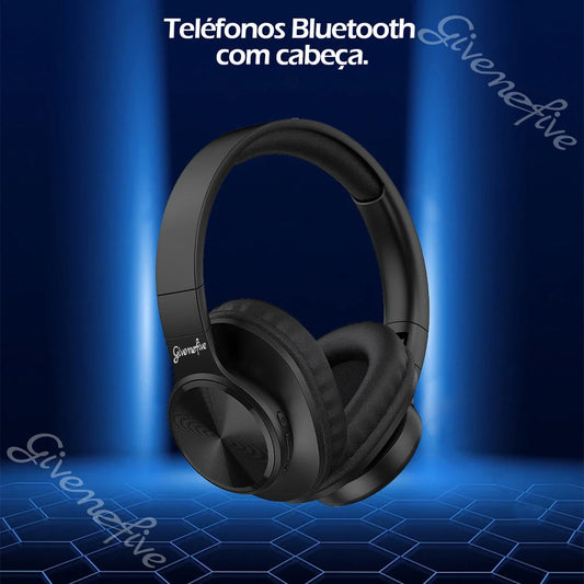 Fone de Ouvido Sem Fio P202 com Iluminação e Redução de Ruído – Bluetooth